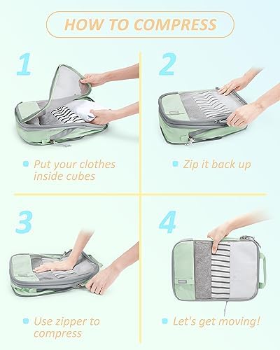 BAGSMART Compression Packing Cubes for Travel Essentials - Image 6