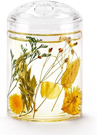 Locco Decor 5 Pieces Acrylic Liquid 4D Floating Motion Bathroom Vanity Accessory Set Garden Botanic Spring Plants Toothbrush Holder, Tumbler, Soap Dispenser, Soap Dish, Toiletbrush Holder Set - Image 5