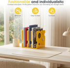 Acrylic 3 Section Magazine Vertical File Holder Organizer Book Holder Storage Box For Home And Office Cheese Shape Desktop Decorative Book Stand - Image 4