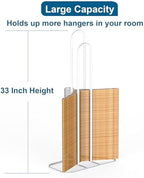 EASTTOWEST Hanger Stacker Organzier,33 inch Height Hanger Stand Clothes Hanger Storage Rack,Hanger Holder for Closet Laundry Room,White - Image 2