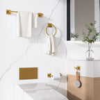 RUACQ Bathroom Accessories, 4-Piece Towel Racks for Bathroom Hardware Set - Image 2
