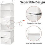 GRANNY SAYS Hanging Closet Organizer, 5 Drawers, 6 Shelves, 4 Pockets - Image 6