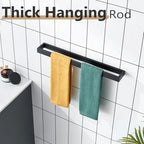 KOKOSIRI Towel Bar Matte Black Bath Towel Holder 20-Inch Kitchen Rack Stainless Steel for Bathroom Hardware Wall Mounted, 1 Pack B4008BK-L20 - Image 6