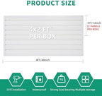 FRAYSCENT Slat Wall Paneling Garage Slat Wall Storage Systems Slatwall Panels Power Tool Organizer Wall Mount, PVC Garage Storage & Organization Products Slate Board (White, 4ft x 2ft) - Image 4