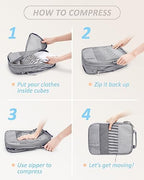 BAGSMART Compression Packing Cubes for Travel Essentials - Image 6