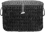 Coeusy Toilet Paper Basket with Lid, Wicker Basket for Bathroom Organizer - Image 6