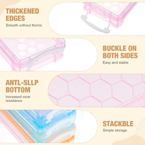 Gueevin 24 Pcs Pencil Box Clear Plastic Pencil Case, Macaron - Image 3