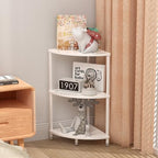 3 Tier Corner Shelf Stand for Bathroom, 23.2", Marble White - Image 4