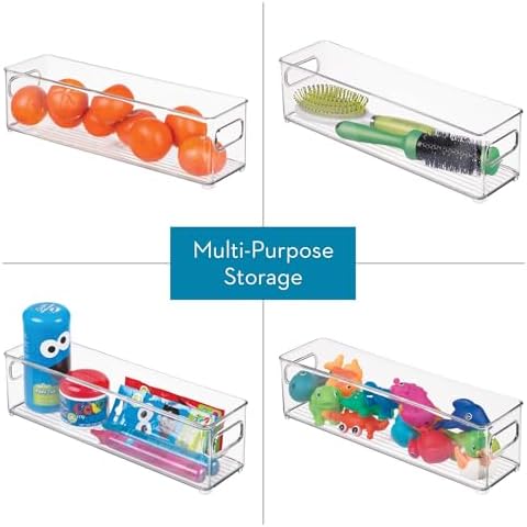 iDesign Stackable Fridge Bin, Set of 6, Clear - Image 4