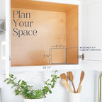 Pull Out Spice Rack for Cabinet, Spice Organizer 6-1/2"W x10-1/2"D x2-3/4”H - Image 5