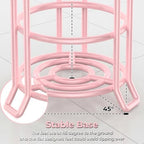 TomCare Toilet Paper Holder Stand Free Standing, Holds 4 Mega Rolls, Pink - Image 5