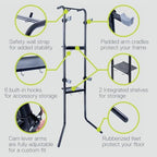 Delta Cycle DeltaGravity Connect 2 Bike Storage Rack - Gravity Fully Adjustable Bike Storage Garage For Road, MTB, and Hybrid Bicycles - Vertical Bike Rack Holds Up To 200 lbs - Image 3
