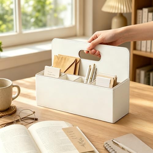 Mail Organizer Countertop, Pencil Holder, Office Supplies File Bill Sorter - Image 2