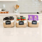NaturalCozy 11.8"x8"x4.5” Storage Baskets for Shelves 3 Pack | Cotton Rope Woven Small Baskets for Organizing | Small Storage Bins for Nursery, Bathroom, Closet, Cube Shelf, Decorative, Gift Basket - Image 5