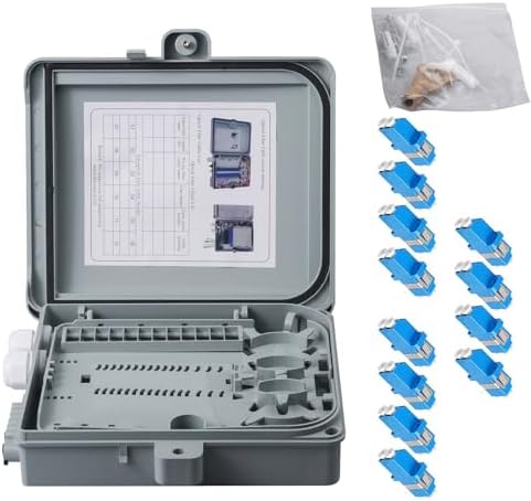 12 Port LC OS2 Fiber Distribution Box Fiber Optical Terminal Box by Xunsomten