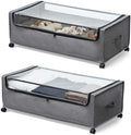 Under Bed Storage with Wheels High Size for Shoe Clothing Storage by FOUCSSOMEI