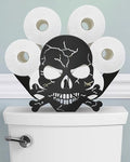 Skull Toilet Paper Holder Stand, Decorative Toilet Paper Storage by Wigag