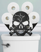 Skull Toilet Paper Holder Stand, Decorative Toilet Paper Storage by Wigag