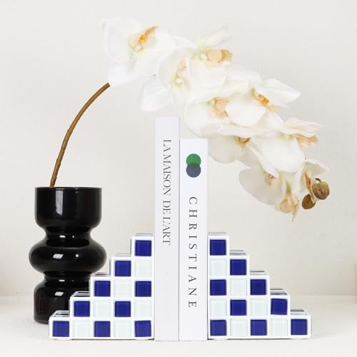 Decorative Bookends for Shelves Stair Book Ends for Heavy Books - Image 4