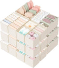Criusia Drawer Organizer 18-Piece Set, Dresser Organizer for Baby Clothes, Foldable Closet Storage & Drawer Dividers for Underwear, Socks, Nursery (Beige) by Criusia