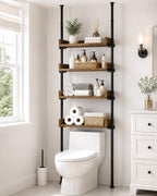 ALLZONE Tension Over The Toilet Storage Cabinet, No-Drill, Fits 92-116 in. by ALLZONE