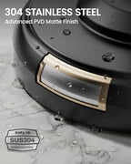 Matte Black Toilet Paper Holder Stand Freestanding, Weighted Base, 22 in - Image 5
