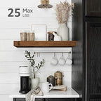 QEEIG Floating Shelves for Wall Small Shelf (Brown, Set of 4, 15.7" x 6.7") - Image 6