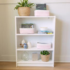 NaturalCozy 11.8"x8"x4.5” Rectangle Storage Baskets for Shelves 3 Pack | Cotton Rope Woven Small Baskets for Organizing | Small Storage Bins for Nursery, Bathroom, Closet, Shelf, Decorative, Gift - Image 3