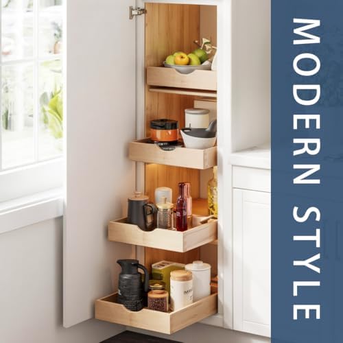 Pull Out Cabinet Drawers - 6x2 Size Options (12-23'W,18-21'D), Pre-Assembled with Soft Close Slides, Solid Beechwood, Easy Installation (14'W x 21'D) - Image 4