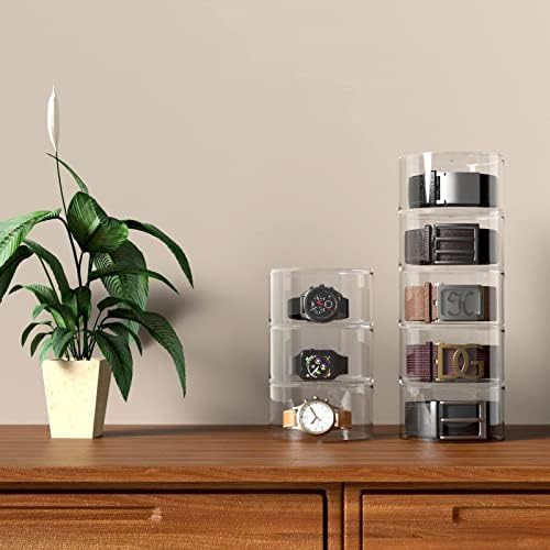 NIUBEE Belt Organizer for Closet, Acrylic Belt Storage Holder Box, 10 Layer - Image 5