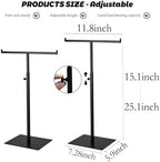 Purse Display Stand, Black 2PCS Jewelry Tower Stainless Steel - Image 2