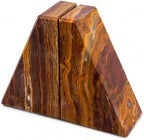 Koville Onyx Bookends for Shelves, Large Marble Bookends for Heavy Books, Non-Slip Heavy Duty Book Stopper for CD/Movies, Aesthetic Decorative Book Ends for Bookshelf Table Home Decor by Koville