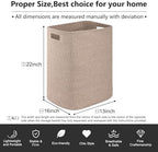 OIAHOMY Laundry Hamper Laundry Basket Cotton Rope Storage Baskets Brown - Image 3