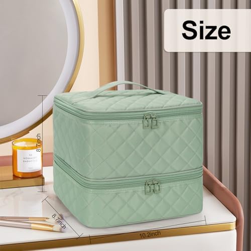 Nail Polish Organizer Bag Holds 30+ Bottles (15ml/0.5 fl.oz) &UV Nail Lamp - Image 7
