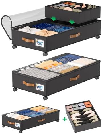 Under Bed Storage with Wheels, Under the Bed Storage Containers Lids by Unknown