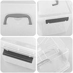 Bringer 6-Pack Clear Plastic Latching Storage Box, Plastic Box, 10 L - Image 3