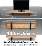 ULTRARM Moodular Wooden Monitor Stand Desk Organizer, Standard 33.4" Oak - Image 4