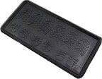 Envelor Rubber Snow Boot Tray All Weather Shoe Tray Indoor Outdoor Multi Purpose Tray Plant Tray Pet Tray Food and Water Bowl Tray Paint Tray Utility Floor Tray (Foot Steps) - Image 2