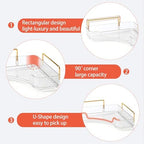 Corner Bathroom Counter Organizer Bathroom Countertop Shelf Makeup Organizer for Vanity Perfume Tray for Corner Storage (3 Tiers, White) - Image 3