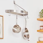 Cuisinart Chef's Classic Half-Circle Wall-Mount Pot Rack, Brushed Stainless - Image 2
