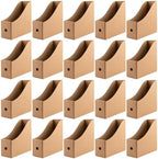 20 Pack Cardboard Magazine File Holders, Sturdy Book Bins for Classroom Library, 10.6'' ×10.2'' ×3.5'' Inch Vertical File Folder Box by Unknown