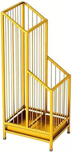 Elegant Metal Umbrella Storage Stand Rack Waterproof Entryway with Decorative, Durable Home & Hotel Entryway, Modern Home Decor, Office Entrance Stylish (Yellow) by Unknown