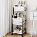 HapiRm Floor Makeup Organizer Storage - Vanity Skincare Make Up Organizers and Storage with Drawers, Cosmetics Display Cases Holder for Skin Care Nail Polish Perfume Makeup Brush by HapiRm