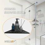 WELLUP Shower Corner Shelf 2 Pack,10" Shower Shelf for Tiled Wall Black - Image 6