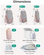 BAGSMART Compression Packing Cubes for Travel Essentials - Image 3