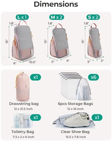 BAGSMART Compression Packing Cubes for Travel Essentials - Image 3