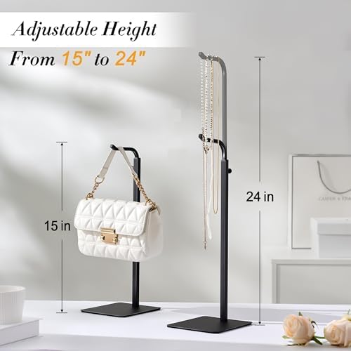 pickpiff 3-Pack Adjustable Purse Display Stands, Black - Image 3