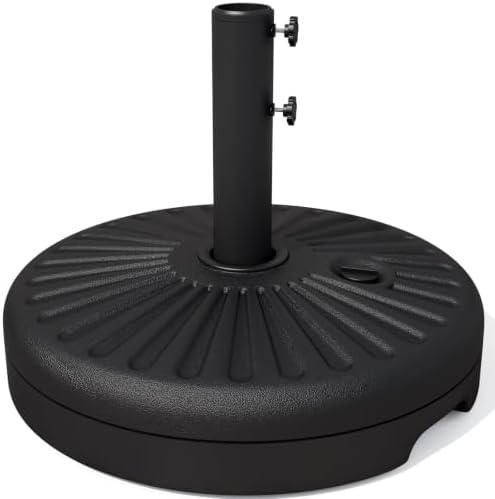 JEAREY 81.5lb Max Capacity Outdoor Patio Umbrella Base, Black by JEAREYOutdoorsCollection