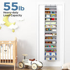 Mefirt Over The Door Organizer, 7 Tier Door Hanging Organizers with 7 Large Pockets 12 Side Pockets, Behind Door Storage Hanging Shelves for Closet Bathroom Bedroom Nursery - Image 5