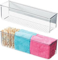 iDesign Magnetic Medium Clear Plastic Organizer Bins, 2-Pack by iDesign